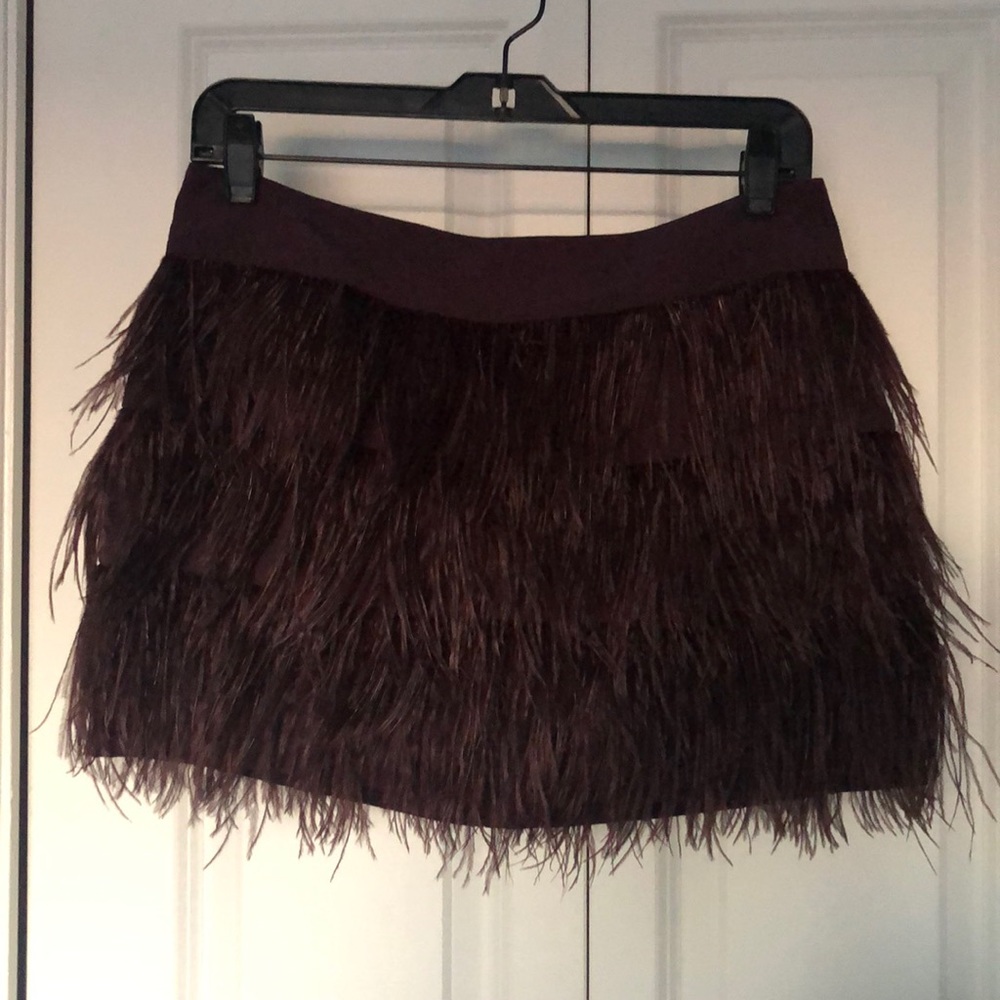 Club Monaco feather skirt
